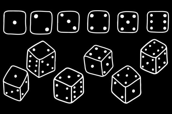 12 Dice Illustrations: Graphics for Local Branding