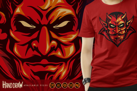 Angry Red Demon Mascot Graphics and Illustrations Review