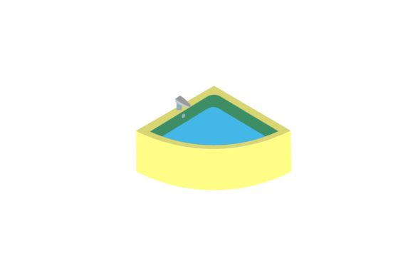 Bathroom Bathtub Yellow Illustrations: Graphics Review