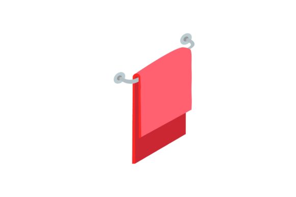 Bathroom Towel Red Illustrations & Graphics Review