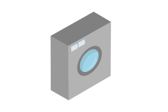 Bathroom Washing Machine Illustrations: Graphics Review