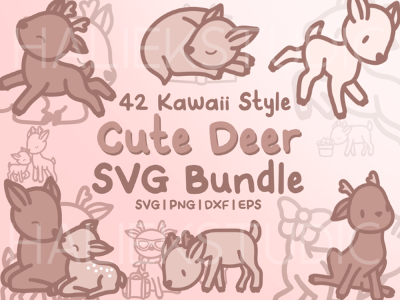 Cute Deer SVG Graphics & Illustrations Review