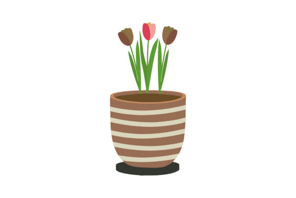 Flower Pot Illustrations: Graphics for Digital Products
