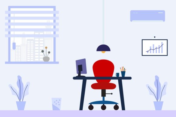 Freelancer Office Illustrations: Graphics for Digital Products