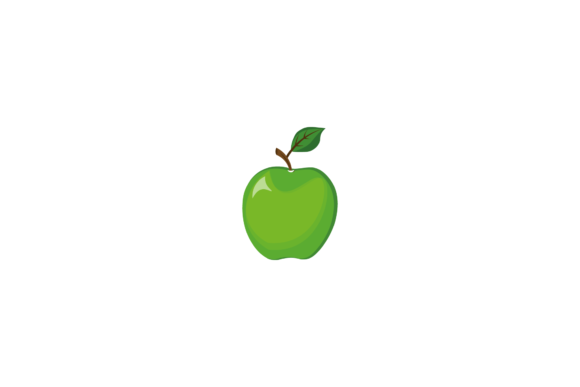 Fruit Green Apple Detail Graphics and Illustrations Review