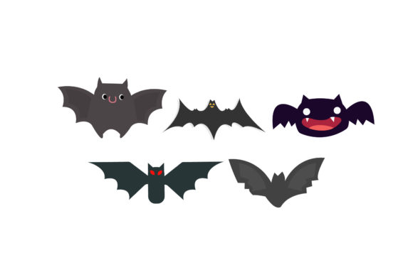 Halloween Bat Black Graphics and Illustrations Set Review