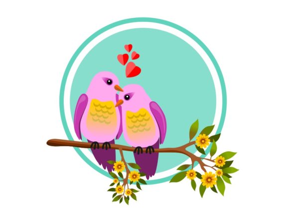 Illustrations with Birds in Love: Embroidery Review