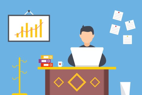 Office Work Illustrations: Graphics for Modern Branding
