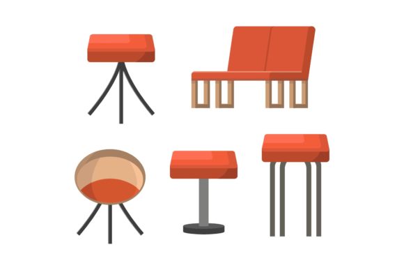 Terrace Red Chair Graphics and Illustrations Review