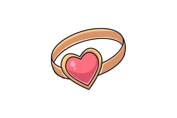 Valentine Love Ring Illustrations: Editorial Graphics Review